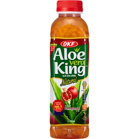 OKF Aloe-Vera-Drink Granatapfel 500ml [Inkl. 0,25 € Pfand]
