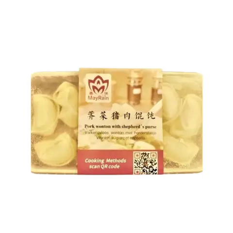 Mayrain Pork wonton with shepherd's purse 280g Pork Wonton with Shepherd's Purse