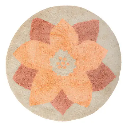 5Five Getufte katoenen vloerkleed blume D100