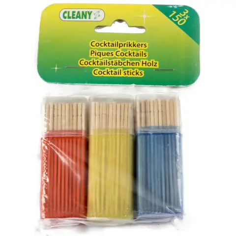 Toothpicks cocktail sticks Wood Set 3 * 150 Pcs