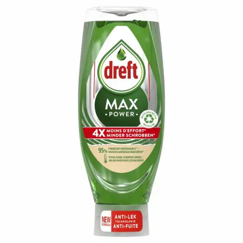 Dreft MaxPower Original Liquid Dishwashing Detergent 640ml Rhubarb