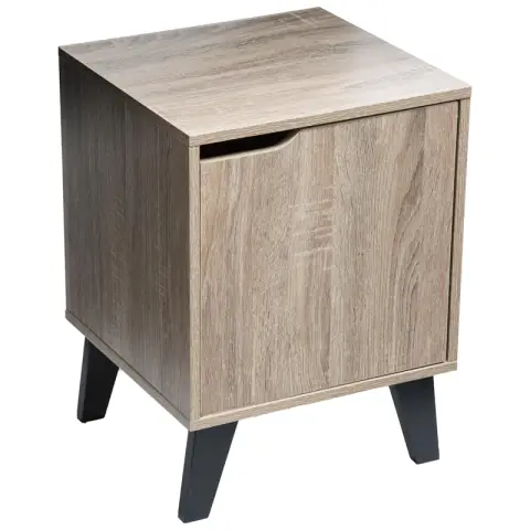 Table de chevet en bois naturel mélangé cèdre