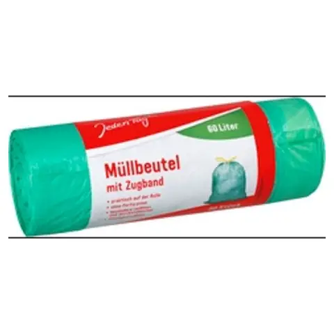 Jeden Tag Zugbandsäcke 60l