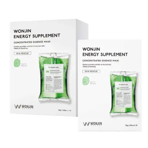 Wonjin Grüne Sling-Maske 10 Stück