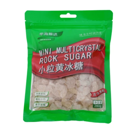 HUASEED Petits granules de sucre candi jaune 280g