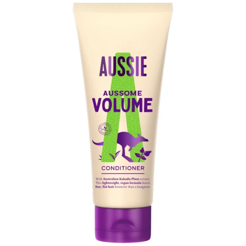 Aussie Aussome Volume Conditioner - Vegan - Brings Fullness & Bounce Back To Fine & Flat Hair, 200ml