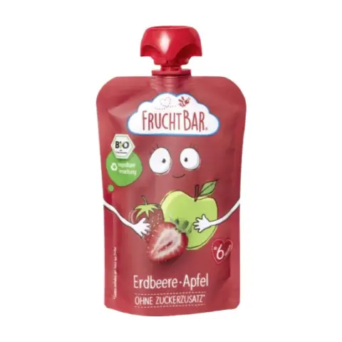 FruchtBar Bio Erdbeer-Apfel-Mischfruchtpüree 100g