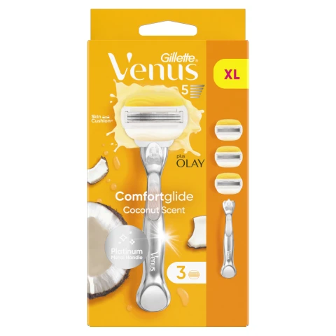 Venus Comfortglide Coconut plus Olay Razor- 3 Blades