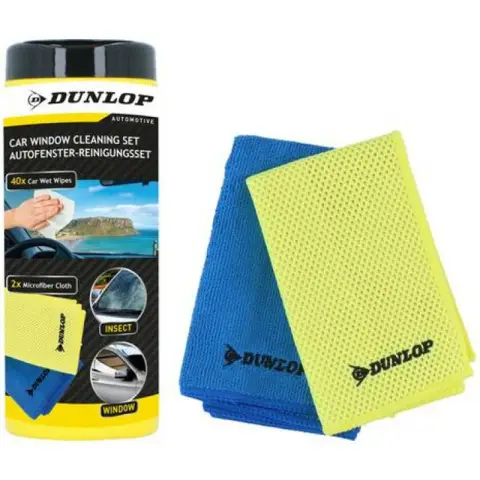 Dunlop - Kit de nettoyage de vitres de voiture 3 pièces