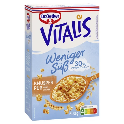 Dr. Oetker Vitalis pure sweet crispy cereal 600 g