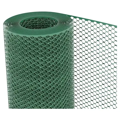 Filet de protection hexagonal vert TENAX Exagon 0,8x50m pour balcon et terrasse