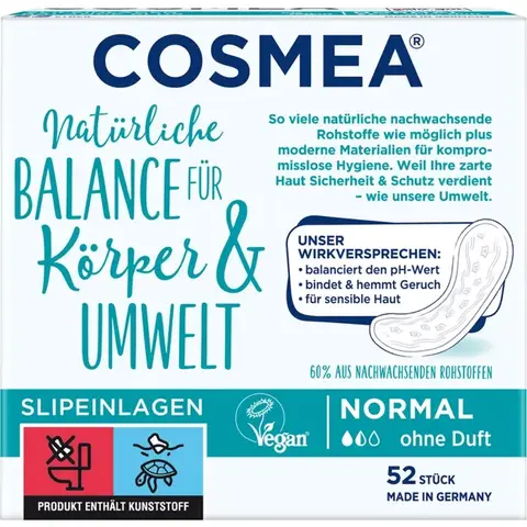 Cosmea Slipeinlagen Regular pH-Balance 52 Stück
