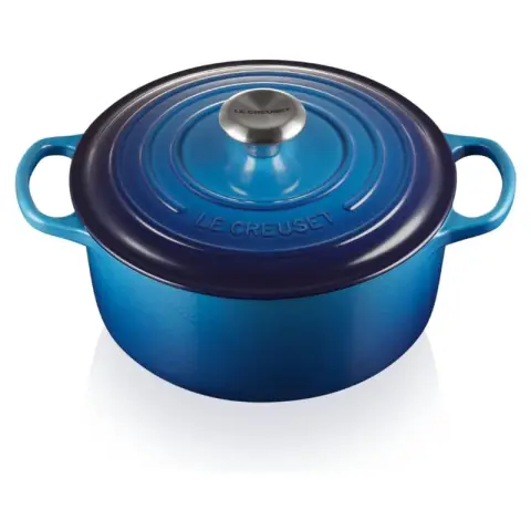 Le Creuset Cocotte Rotonda. Evo 24cm Azurblau