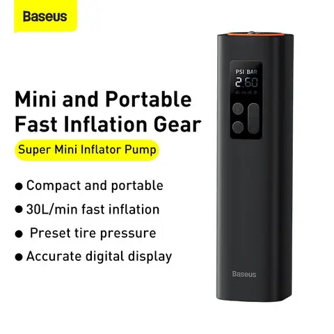 Baseus Super Mini Inflator Pump Black