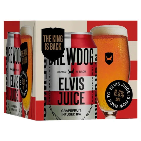 BrewDog Elvis Juice Grapefruit Infused IPA 4 x 330ml