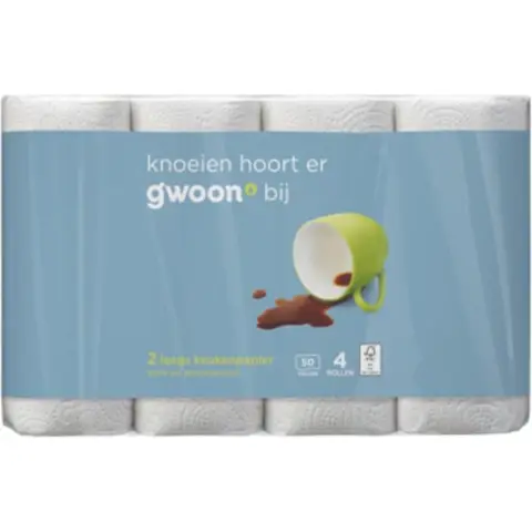 Gwoon kitchen paper 2-layer 4 roll