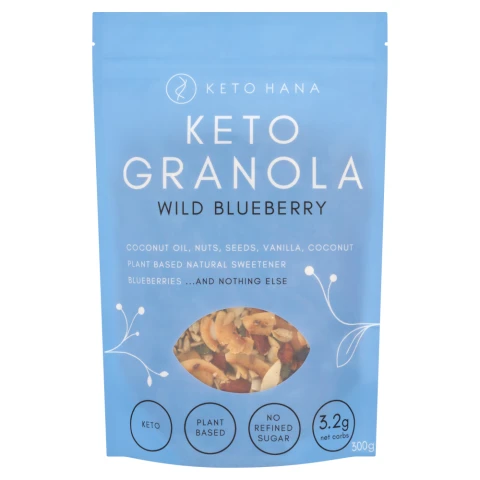 Keto Hana Wild Blueberry Keto Granola 300g