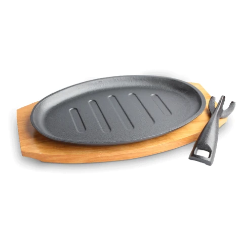 Oval grilling plate set 27,5×18×1,5 cm