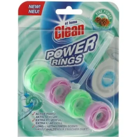 At Home Toilet block Power Rings Pine 40g