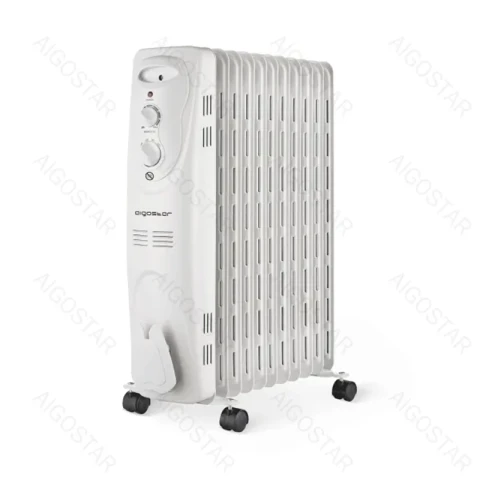 Aigostar 11 Fins Oil Filled Radiator Electric Heater 2300W Grey&White