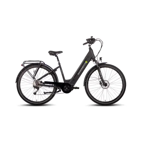 Saxonette E-City Bike – 2. Wahl, Gebrauchte Gabel, Mittelmotor, 9-Gang, Wave-Rahmen, Matt