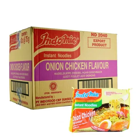 Indomie instantnudeln, Zwiebelhuhn, 40x75 g, 1 Box