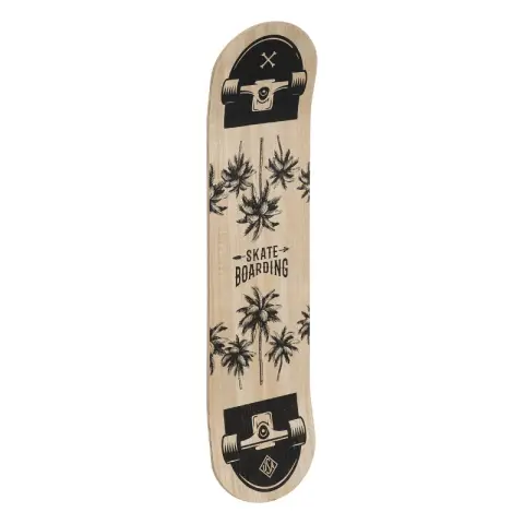 Décoration murale en bois pour skateboard Deven 80 x 20 cm