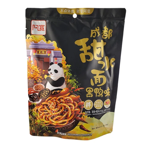 AK Udon Noodle Sweet and Spicy Flavour(Bag) 阿宽成都甜水面-黑鸭味(袋)275g