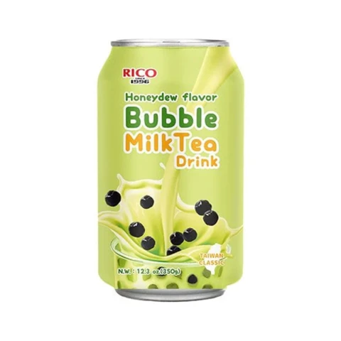 RICO Bubble Milk Tea Drink Honey Melon Flavor 350ml  [Incl. €0.15 deposit] 
