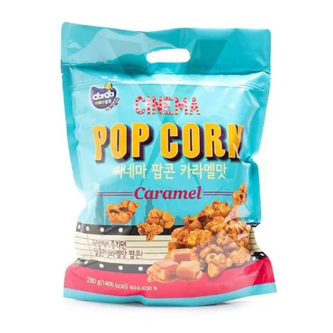 Darda Bioscooppopcorn in hersluitbare zak Karamelsmaak 280 g