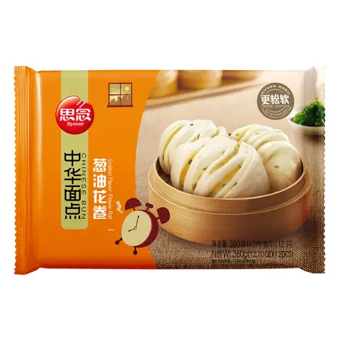 synear scallion flavor flower roll 360g 思念葱油花卷360g