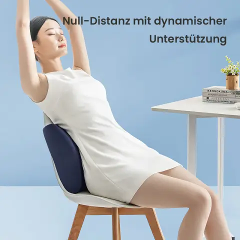 J.Zao Quadratisches Memory Foam Lendenkissen Rückenlehne Büro Auto Studenten