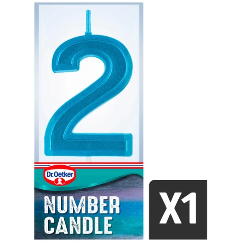 Dr. Oetker Number 2 Candle