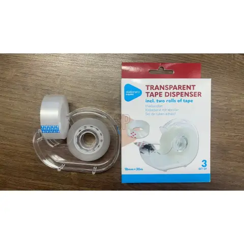 Adhesive Tape 2 Rolls W Holder