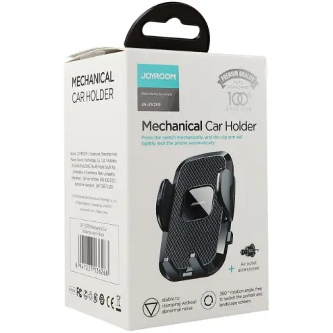 Joyroom Auto-Telefon-Clip-Halterung für Lüftungsgitter, Schwarz