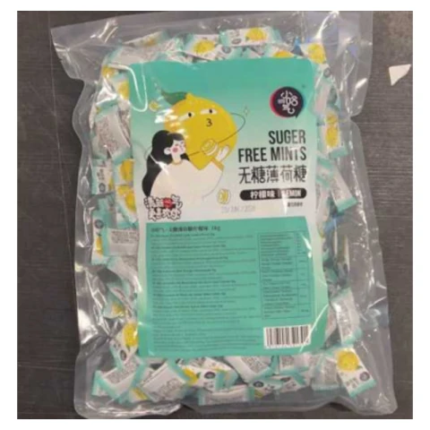Xiaohaqi Zuckerfreie Minzbonbons Zitrone 1kg