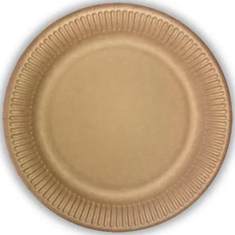 Kraft Paper Plates 23cm 10 per pack