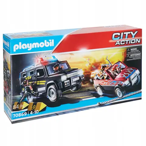 Playmobil Polizei verfolgt die Bankräuber