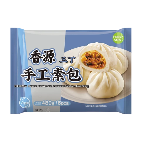 FRESHASIA Chinesische Brötchen mit Pilz- und Bambussprossenfüllung 480g/Packung