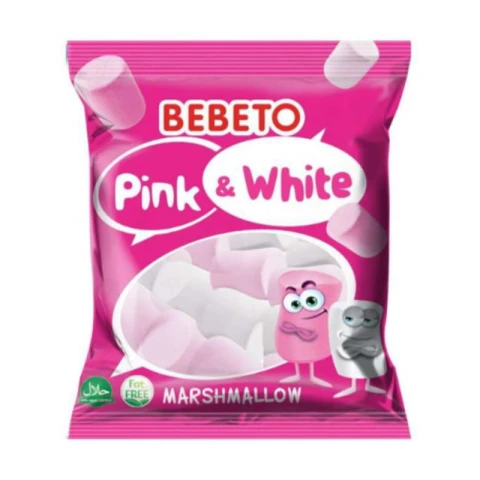 Bebeto Marshmallow Rosa & Weiß 250g
