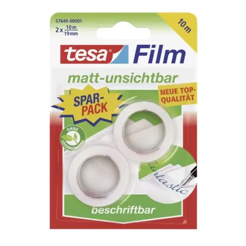 Tesa Tesafilm Matte Invisible 2x10mx19mm