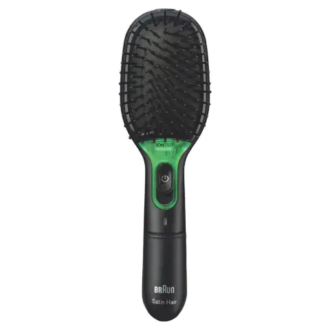 Braun BR710E Satin Hair 7 Brush - Hair Brush - IONTEC Anti-Frizz Technology Black