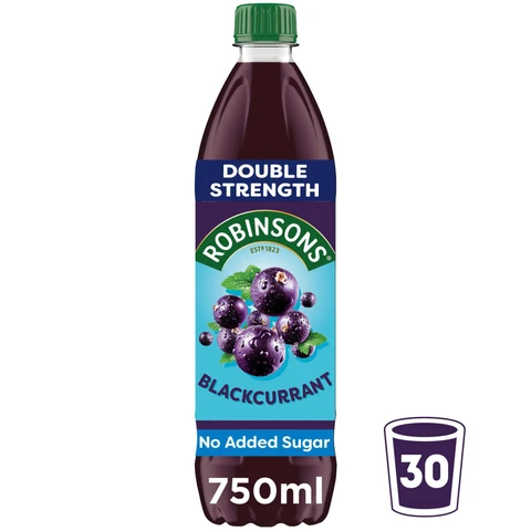 Robinsons Double Concentrate No Added Sugar Blackcurrant 750ml