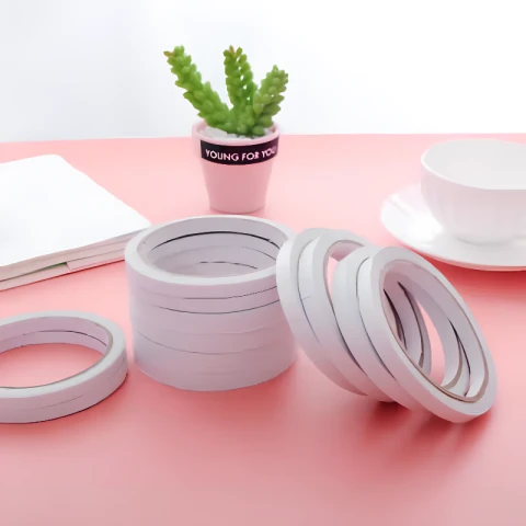 Double-Sided Tape 5-Pack - Strong Bond, Easy to Cut and Apply, Ideal for DIY