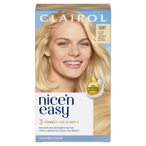 Clairol Nice'n Easy Permanent Hair Dye Ultralight Natural Beach Blonde 175ml