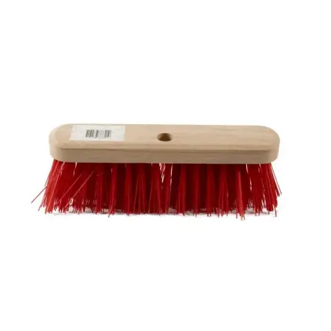 Street broom pvc red fibre
