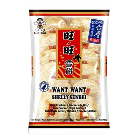 WANT WANT SHELLY SENBEI RICE CRACKERS 72g 旺旺大雪饼原味 72g