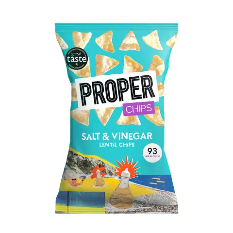Proper Salt & Vinegar Lentil Chips 85g