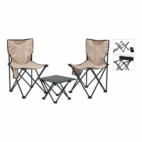 CAMPINGSET 3DLG TAFEL STOELEN