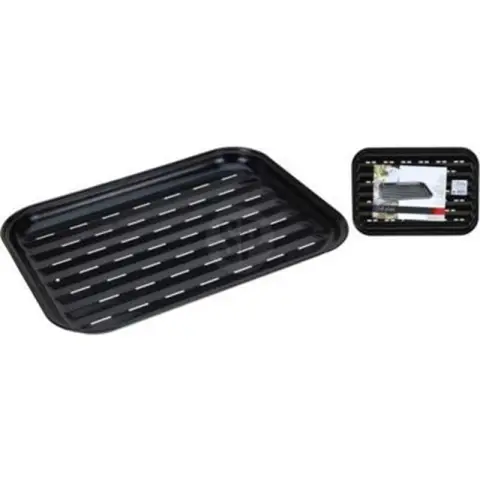 BBQ Grill Plate Non Stick Barbecue Camping 34x24x2cm